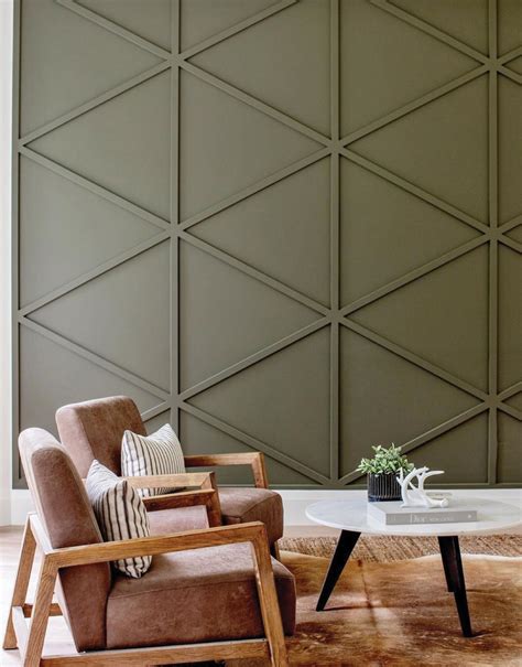 Geometric Wood Feature Walls Home Improvement Blog