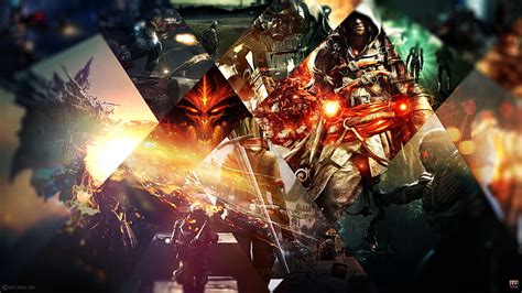 Hd Wallpaper Video Games Collage Wallpaper Flare