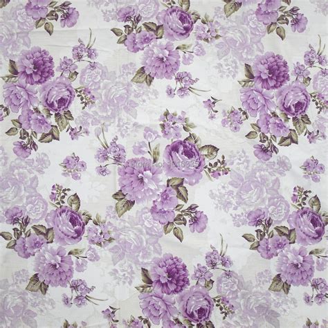 Buy 160cm Purple Victoria Rose Floral Farbric 100