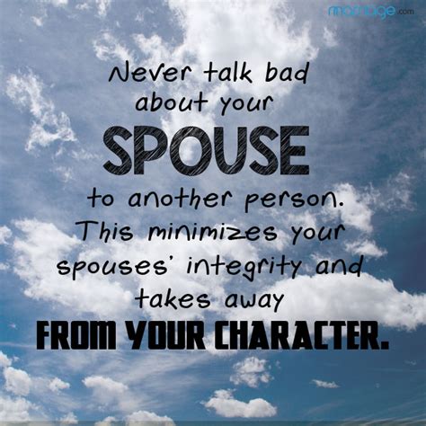 Marriage Quotes Never Talk Bad About Your Spouse To Another