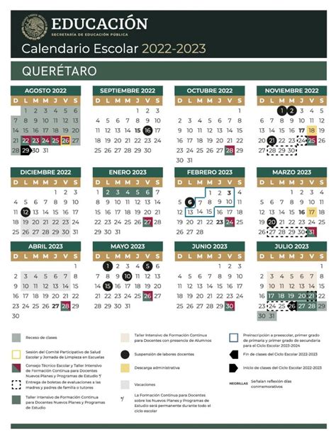 Calendario Escolar 2022 A 2023 Imprimir Curp Actualizada Imagesee