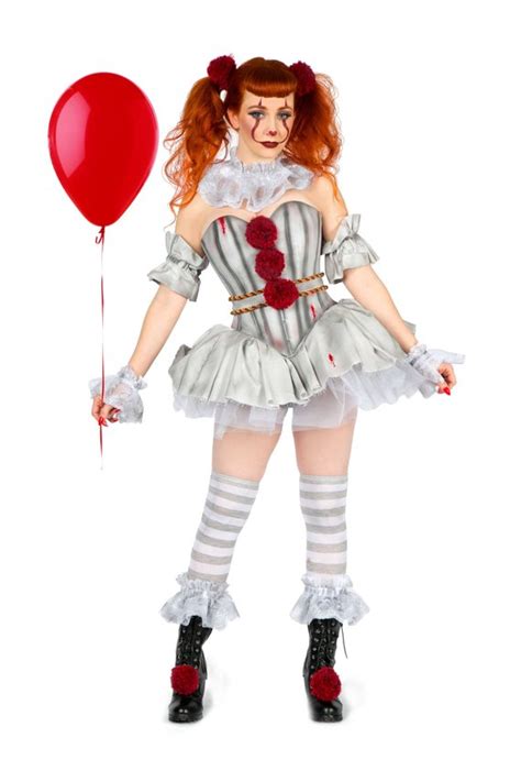 custom made ms pennywise costume pennywise halloween costume clown costume women halloween