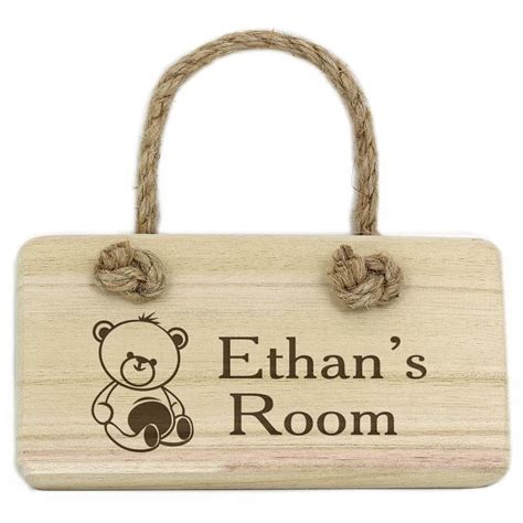 Personalised Wooden Teddy Bear Sign Find Me A T