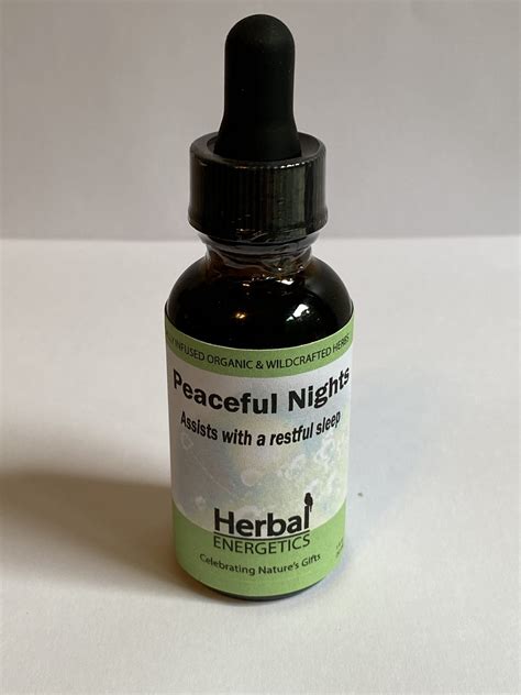 Peaceful Nights Herbal Energetics