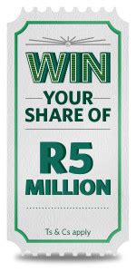 Be a south african resident; Nedbank Competition - R5 Million