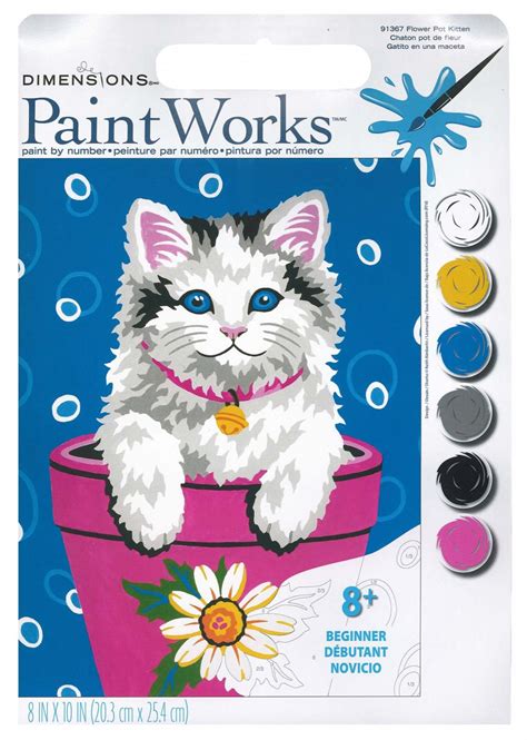 Paint by numbers flowers australia. Paint by Numbers Flower Pot Kitten ⋆ MasterNet Panamá