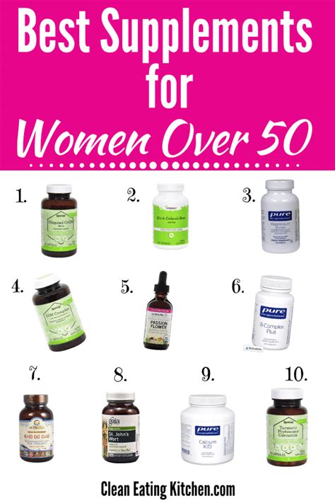 Ten Best Vitamins For Women Over 50 Clean Eating Kitchen