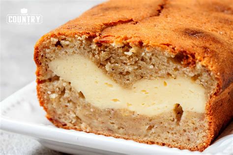 Loaf recipes banana recipes cooking recipes bread maker recipes breakfast bread recipes quick bread recipes sweet bread machine recipes sweet bread loaf recipe recipes · a moist sweet bread filled with applesauce, apple pie spices, and rolled oats. Cheesecake Stuffed Banana Bread - The Country Cook