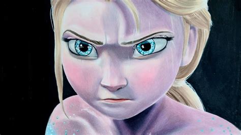 Angry Elsa Art Timelapse Frozen 2 Youtube