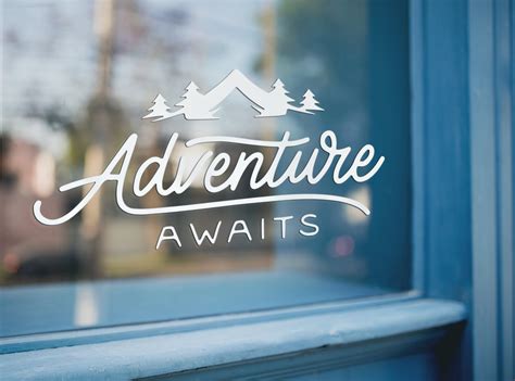 Adventure Awaits Decal VINYL DECAL Car Decal Adventure Decal Adventure