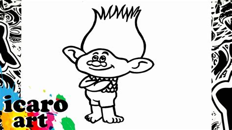 Como Dibujar A Ramon De Trolls How To Draw Branch Como Desnhar