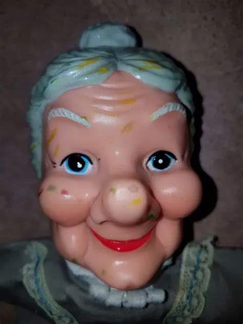 Vintage Old Granny Lady Hand Puppet 10000 Picclick
