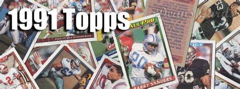 Maybe you would like to learn more about one of these? Buy 1991 Topps Football Cards, Sell 1991 Topps Football ...