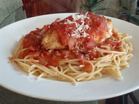 Let me tell you why! Chicken Parmesan With Creamy Tomato Pasta Recipe ...