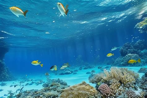 Premium Photo Photo Beautiful Underwater Panoramic View With Tropical