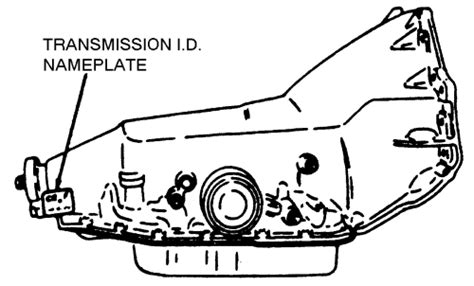 Repair Guides Serial Number Identification Transmission