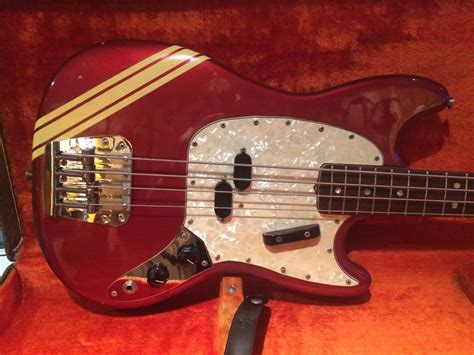 Fender Mustang Bass 1970 Competition Red Bass For Sale Jimis Music Store