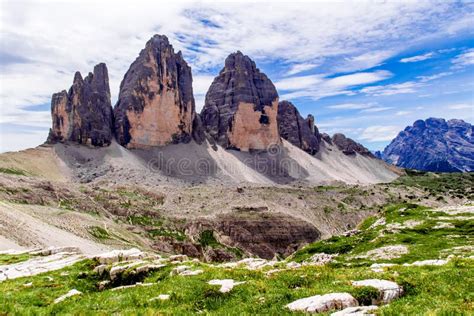 The Tre Cime Di Lavaredo In The Sexten Dolomites Of Northeastern Italy