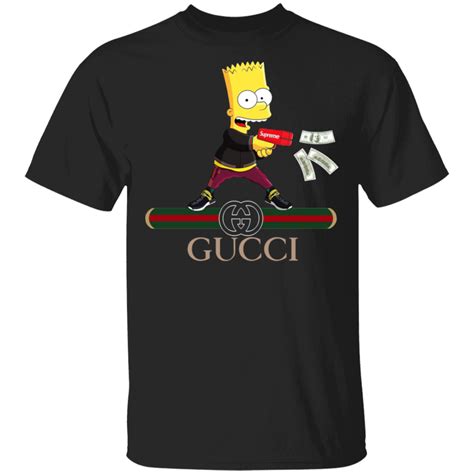 Supreme Simpson Gucci Unisex Tshirt T Shirt