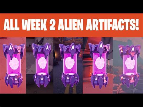 Fortnite week 1 alien artifact locations. Fortnite Alien Artifacts Week 2: All Artifact Locations ...
