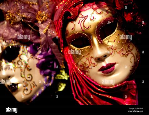 Colorful Venetian Carnival Masks Stock Photo Alamy