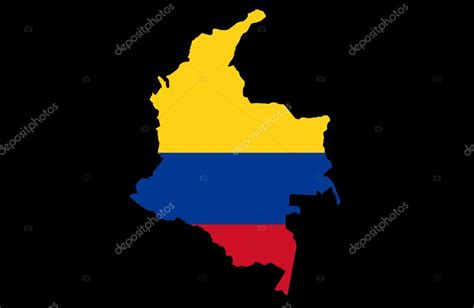 República De Colombia Mapa — Foto De Stock © Ludvigcz 11098062