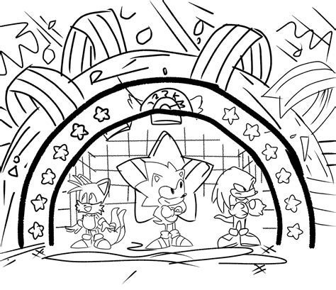 ️sonic Mania Coloring Pages Free Download