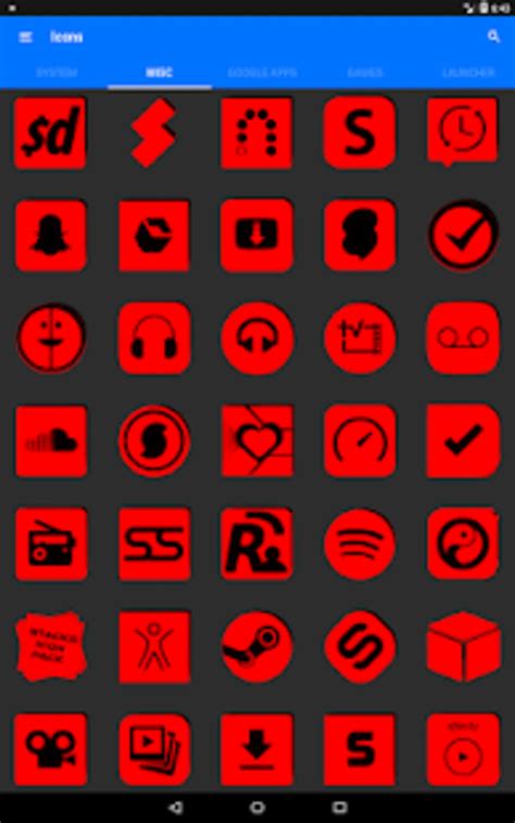 Red And Black Icon Pack Free Apk Para Android Descargar