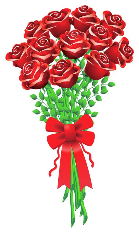 Rose Flower Bouquet Clipart Clip Art Library