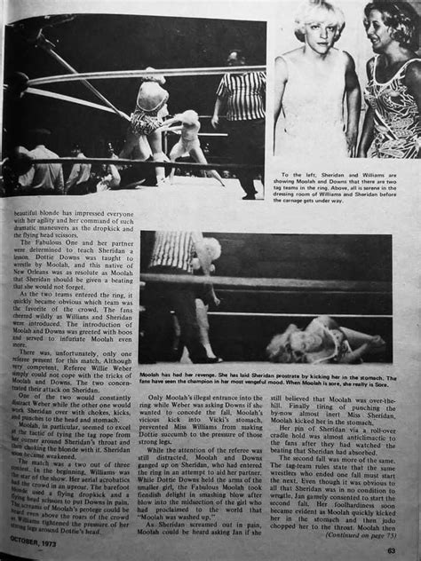 The Ring Wrestling Magazine Oct 1973 Womens Wrestling Wrestling