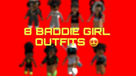 8 Baddie Girl Outfits For Roblox Youtube