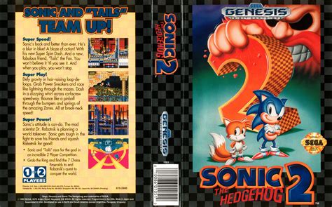 Sega Genesis Box Sonic 2