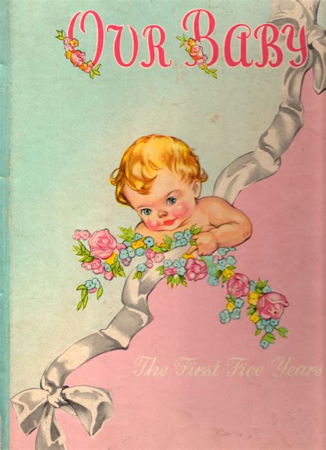 Vintage Grey A Vintage Baby Book