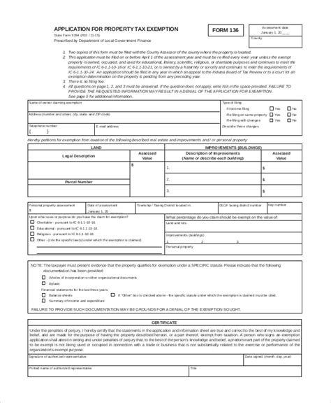 FREE Sample Tax Exemption Forms In PDF ExemptForm Com