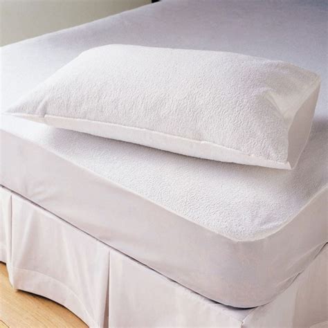 These protectors are topped with a 140gsm terry fabric. Terry Towel Waterproof Fitted Mattress Protector Cover ...