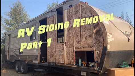 Rv Camper Travel Trailer Siding Repair Part 1 Youtube