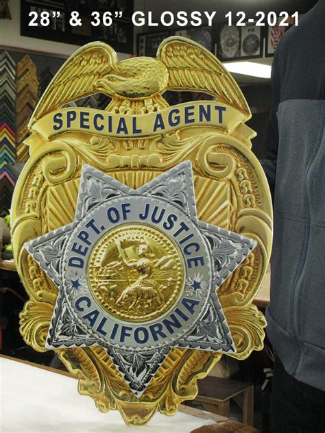Department Of Justice Presentations From Badge Frame