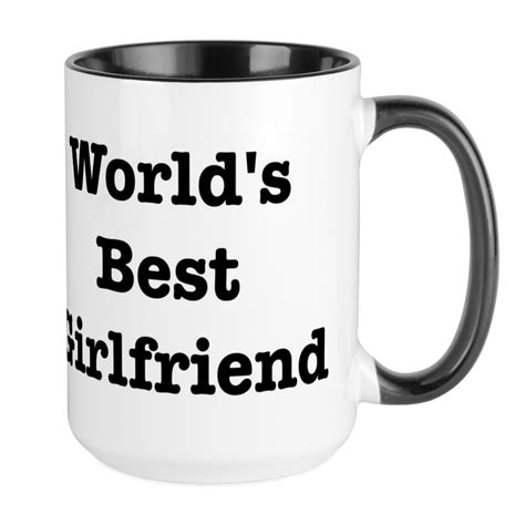Cafepress Worlds Best Girlfriend Large Mug 15 Oz Ceramic Large Mug