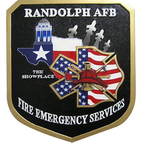 Randolph Afb Fire Emergency Services Emblem American Plaque Company
