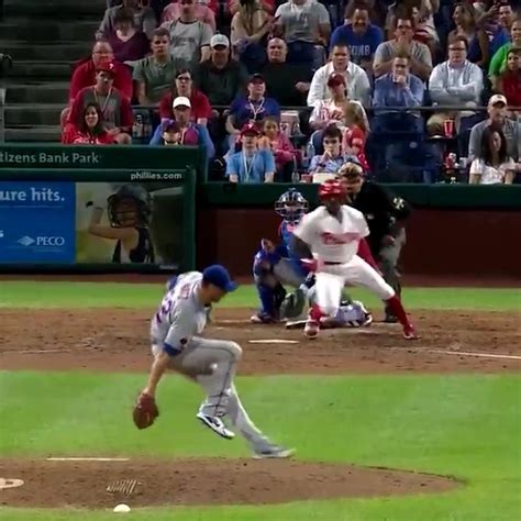 Mets Pitcher Steven Matz Catches A Line Drive Behind The Back And Gets