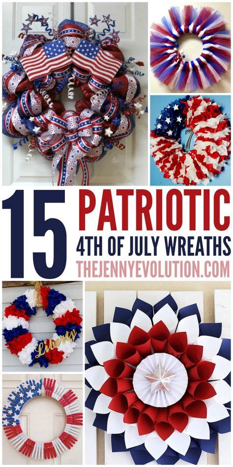 15 Diy 4th Of July Patriotic Wreaths 4th Of July Wreath Wreath