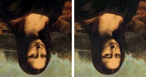 Mona Lisa Optical Illusion Are The Upside Down Faces The