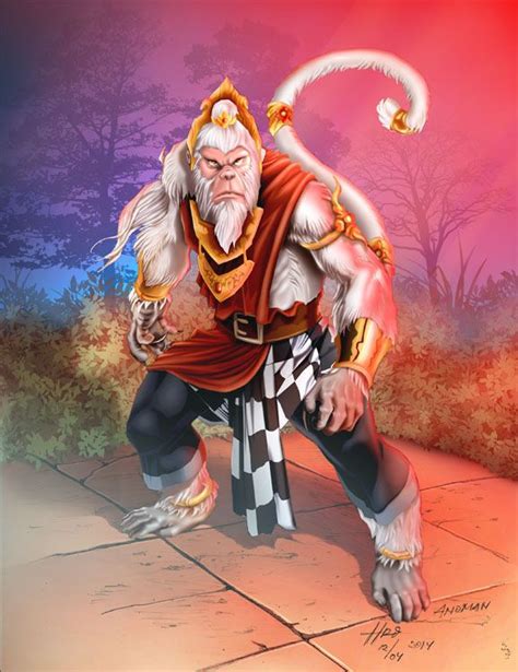 Hanoman The White Monkey Warrior By Sambis On Deviantart Lord Hanuman