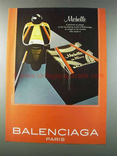 1981 Balenciaga Michelle Perfume Ad