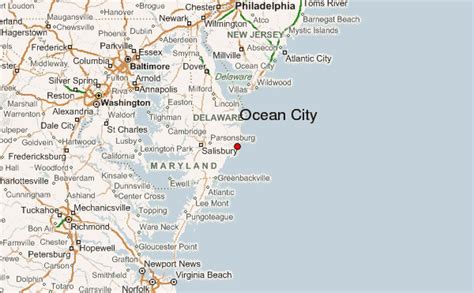 Map Of Ocean City Md Maping Resources