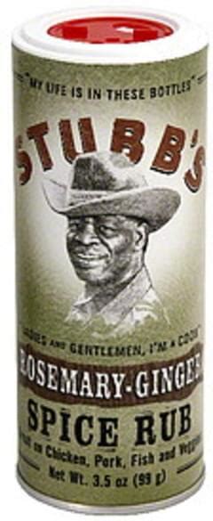 Stubbs Rosemary Ginger 35 Oz Spice Rub 12 Pkg Nutrition Information Innit