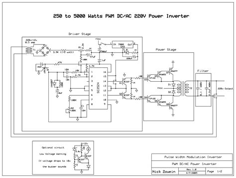 Ide Rangkaian Inverter 2000 Watt Skema Inverter Riset