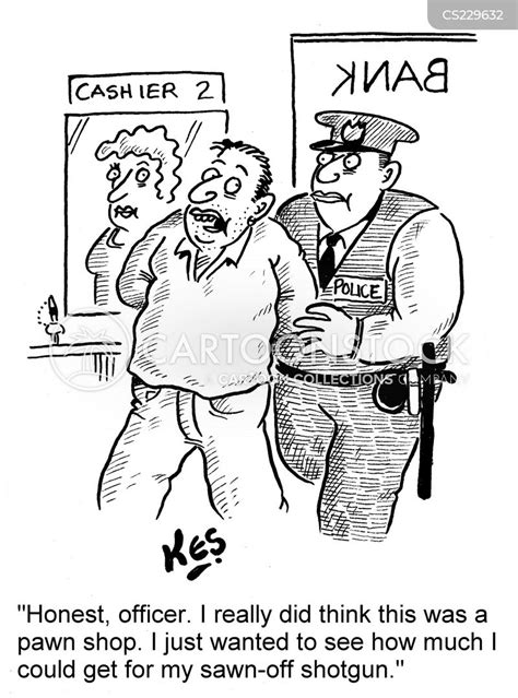 Armed Robber Cartoon