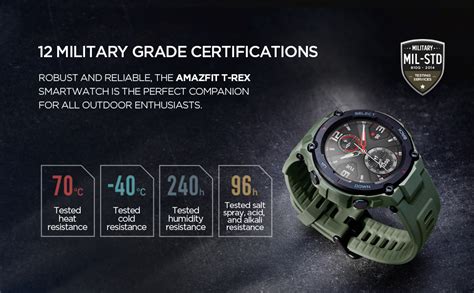 360 x 360 screen size. Smartwatch Amazfit T-Rex Com12 Certificações Militares ...
