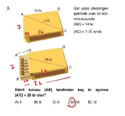 orijinal tyt ayt geometri soru bankası dik ve özel üçgenler çözümleri